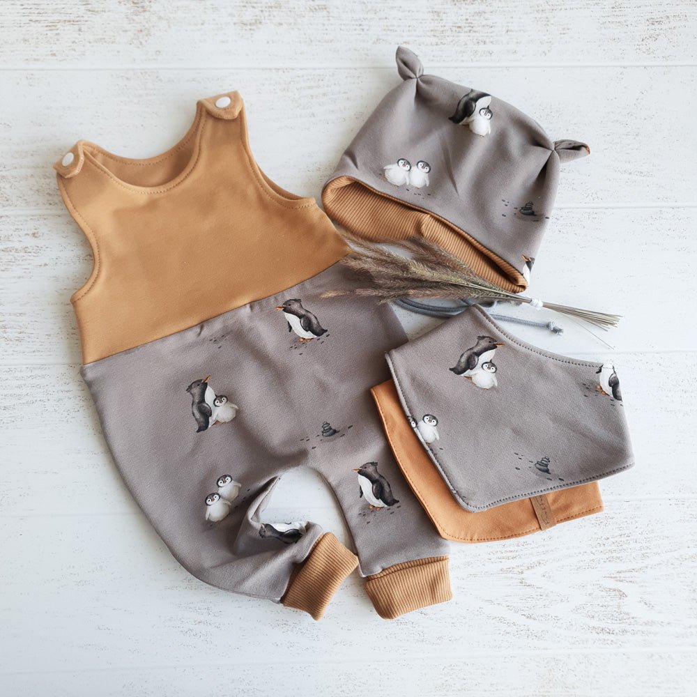 Plitsch & Platsch dunkel (Pinguin) | Jersey & French Terry (BIO)