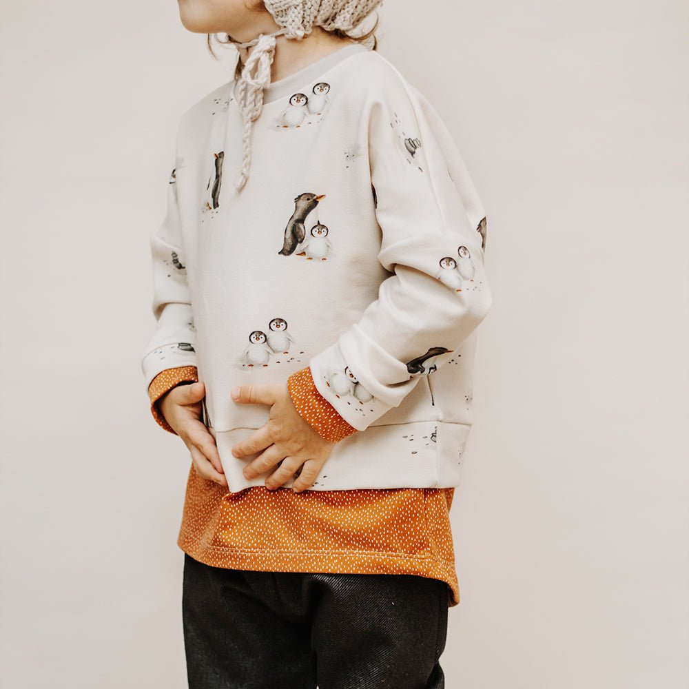 Plitsch & Platsch hell (Pinguin) | Jersey  &  French Terry (BIO)