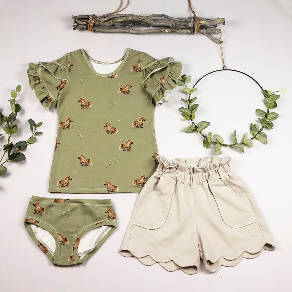 Jersey & French Terry (BIO) | Zora die Zottelige dunkel (Pferd)