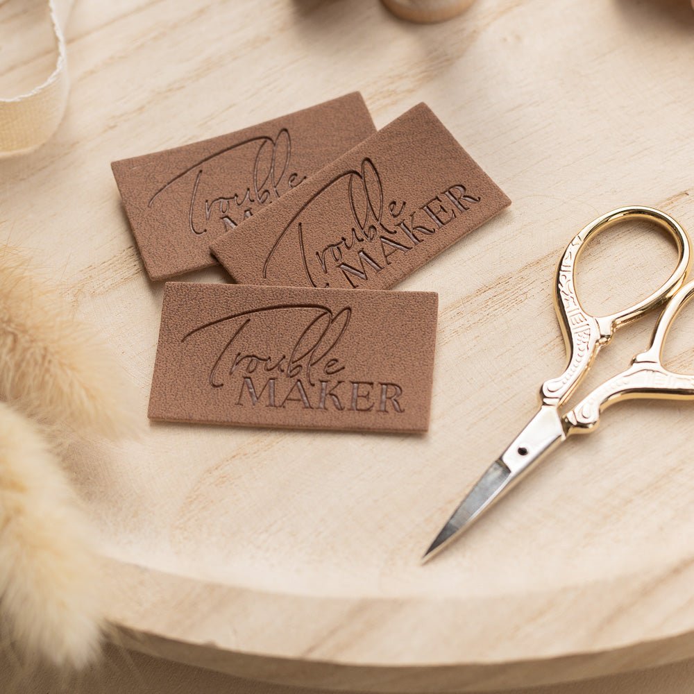Veganes Kunstlederlabel | Troublemaker