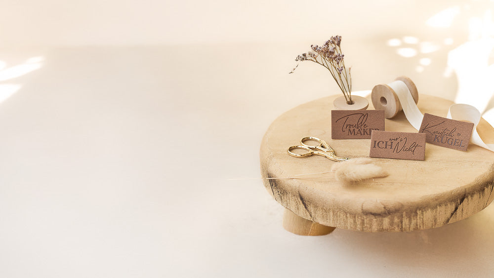 Vegane Kunstlederlabel