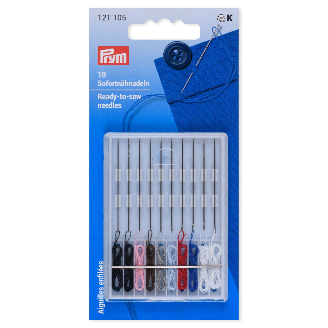 Prym Sofortnäh-Nadel Stahl 9 Farben