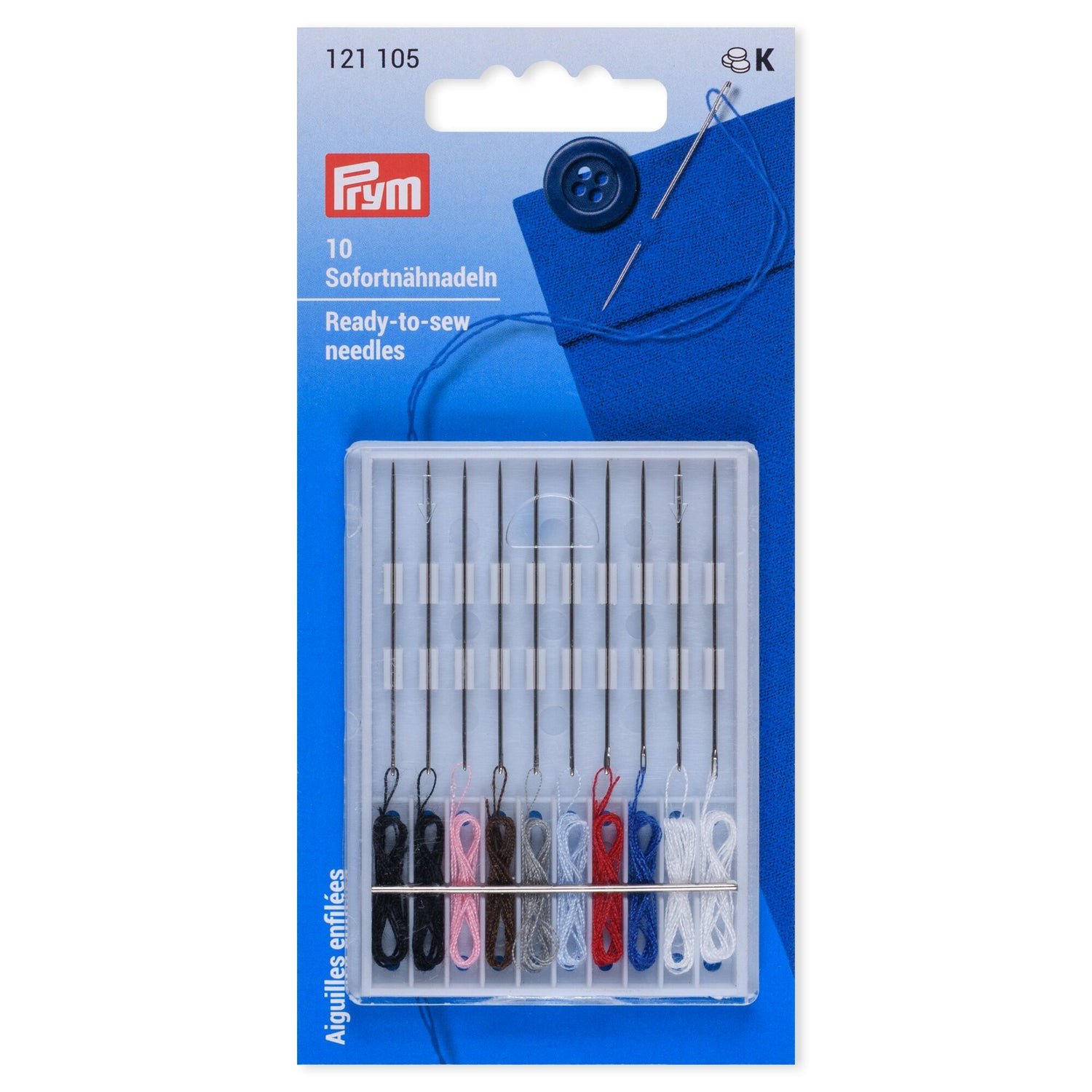 Prym Sofortnäh-Nadel Stahl 9 Farben