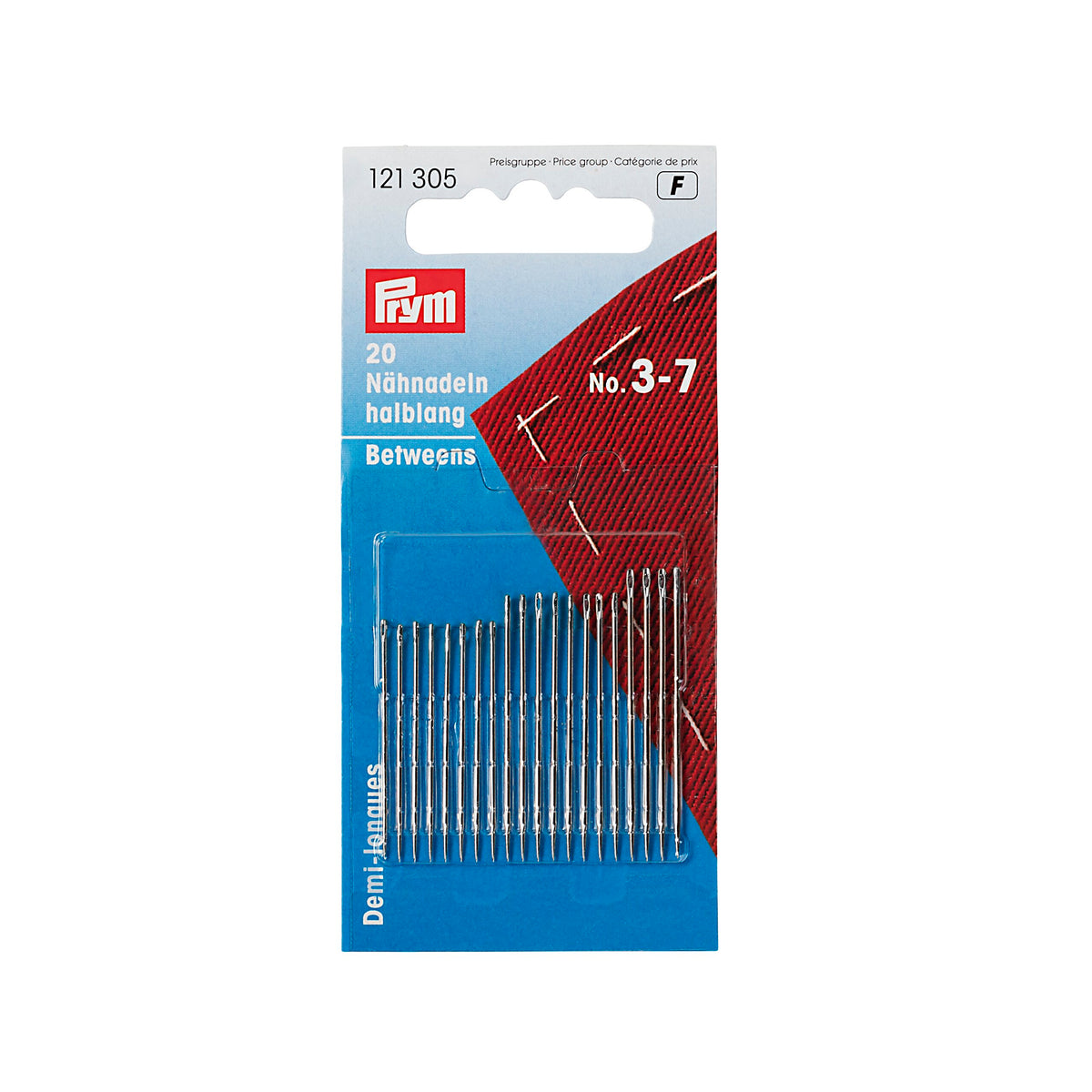 Prym Nähnadeln halblang Stahl 3–7 silber