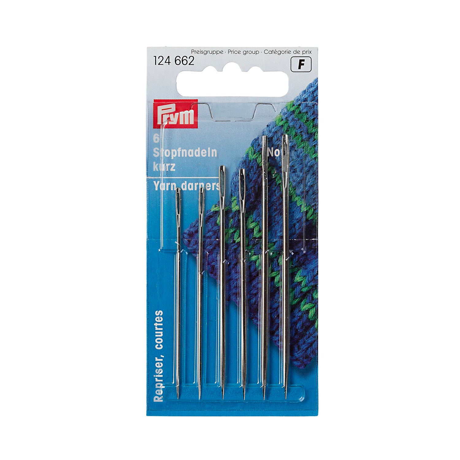 Prym Stopf-Nadel kurz Stahl 5/0–1/0 silber