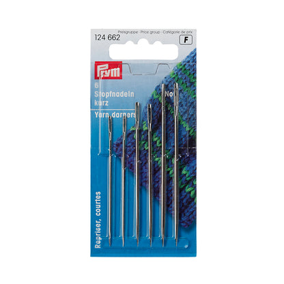 Prym Stopf-Nadel kurz Stahl 5/0–1/0 silber