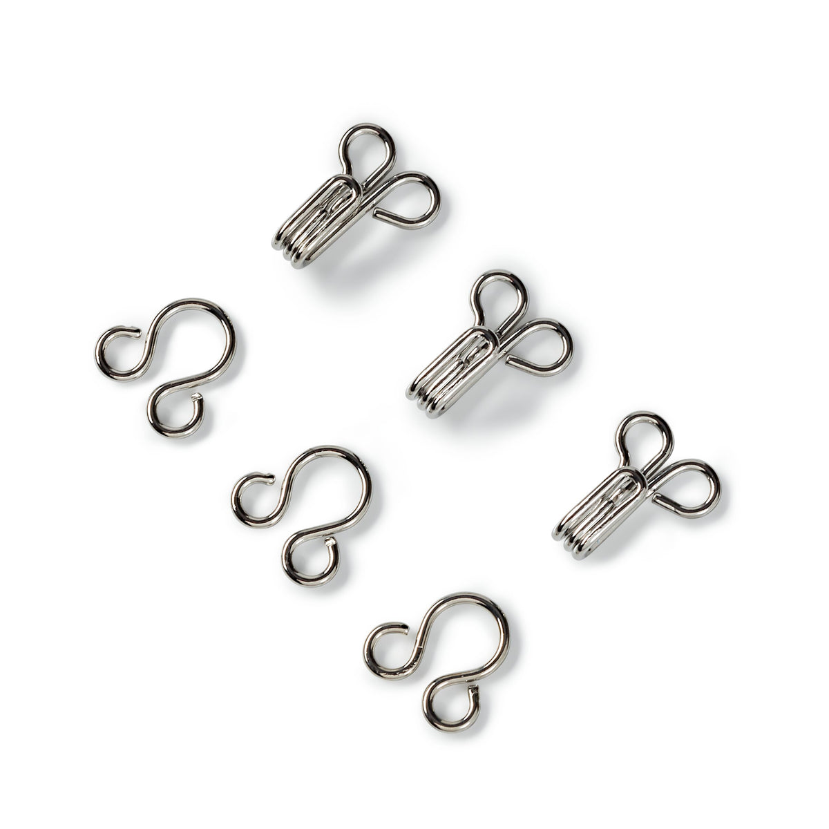 Prym Haken und Augen aus Messing Größe 3 silber