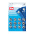Prym Annäh-Druckknöpfe Messing 11mm silber