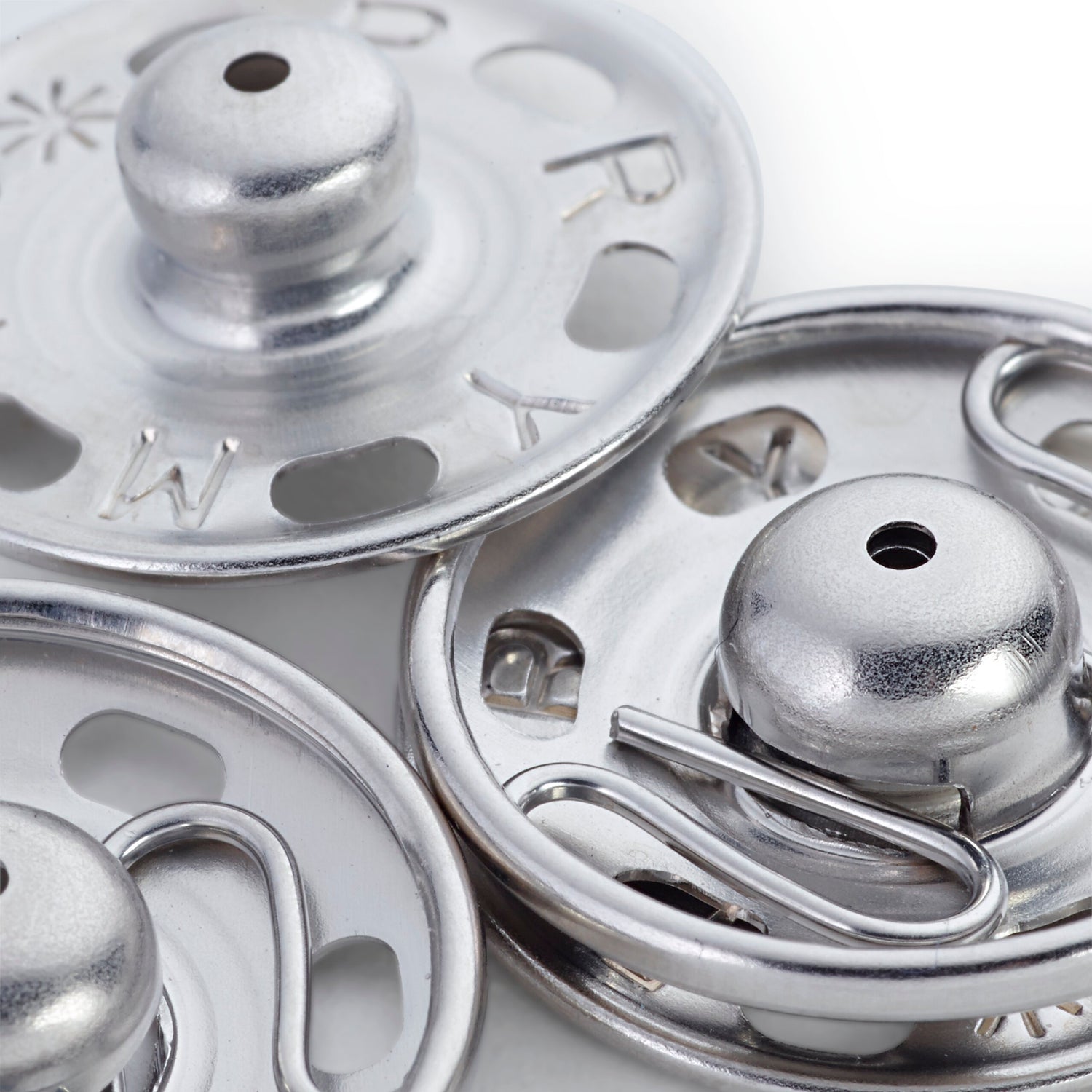 Prym Annäh-Druckknöpfe Messing 21mm silber