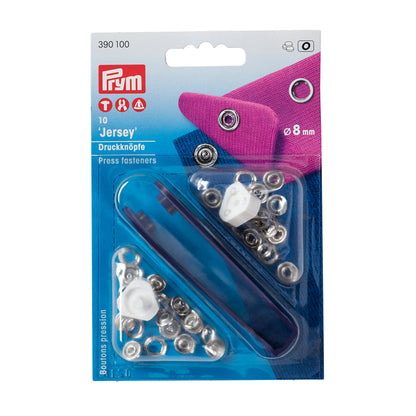 Prym Druckknöpfe Jersey Ø 8 mm silber