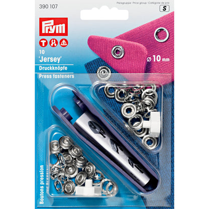 Prym Druckknöpfe Jersey Ø 10 mm silber