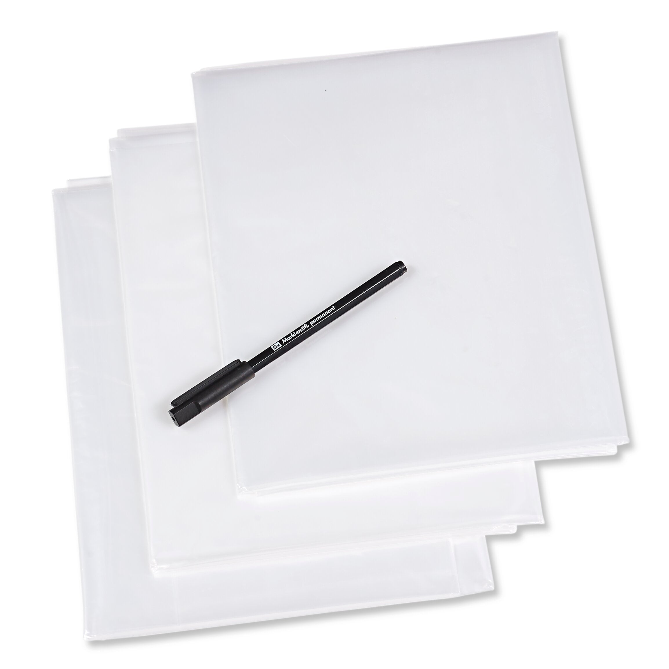 Prym Schnittmusterfolien mit Stift 3 Bögen