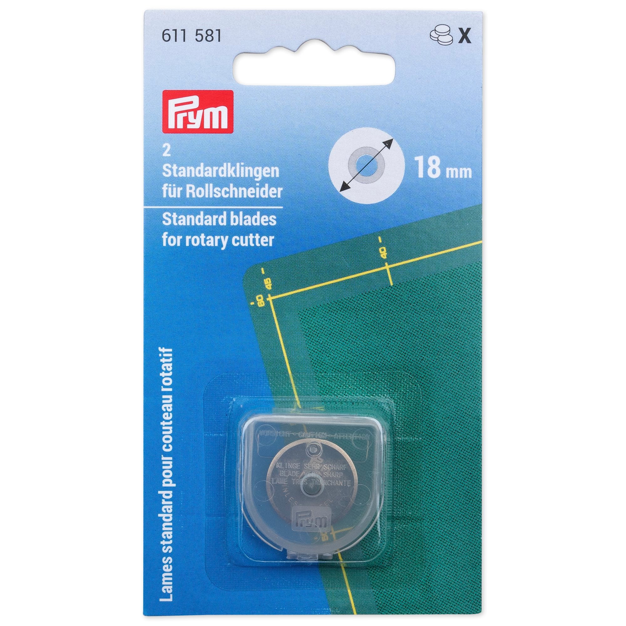 Prym Ersatzklingen für Rollschneider Super Mini 18 mm 2 Stück