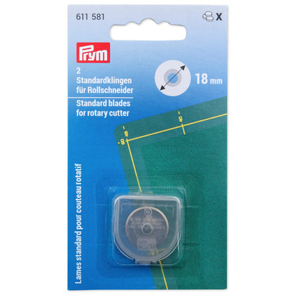 Prym Ersatzklingen für Rollschneider Super Mini 18 mm 2 Stück