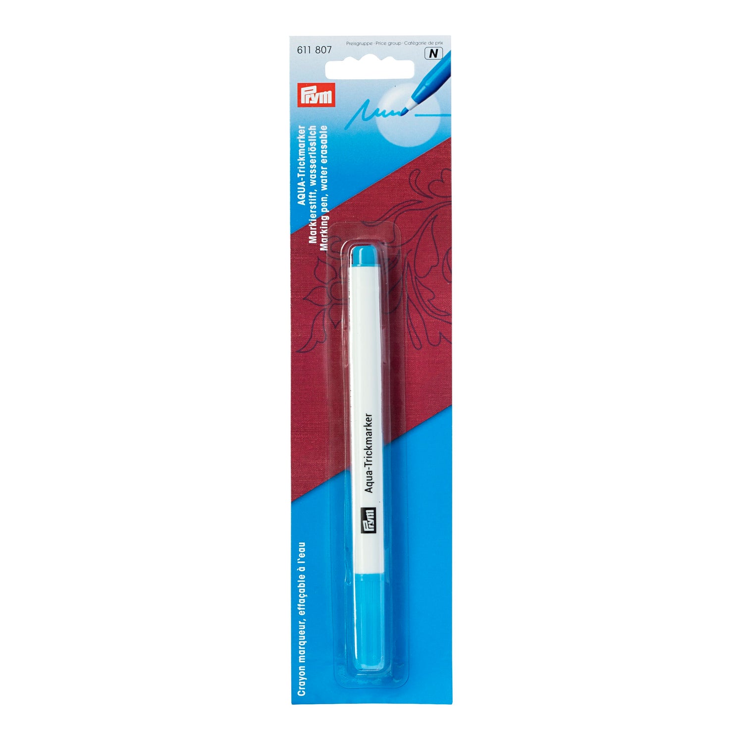 Prym Trick-Marker Aqua wasserlöslich türkis