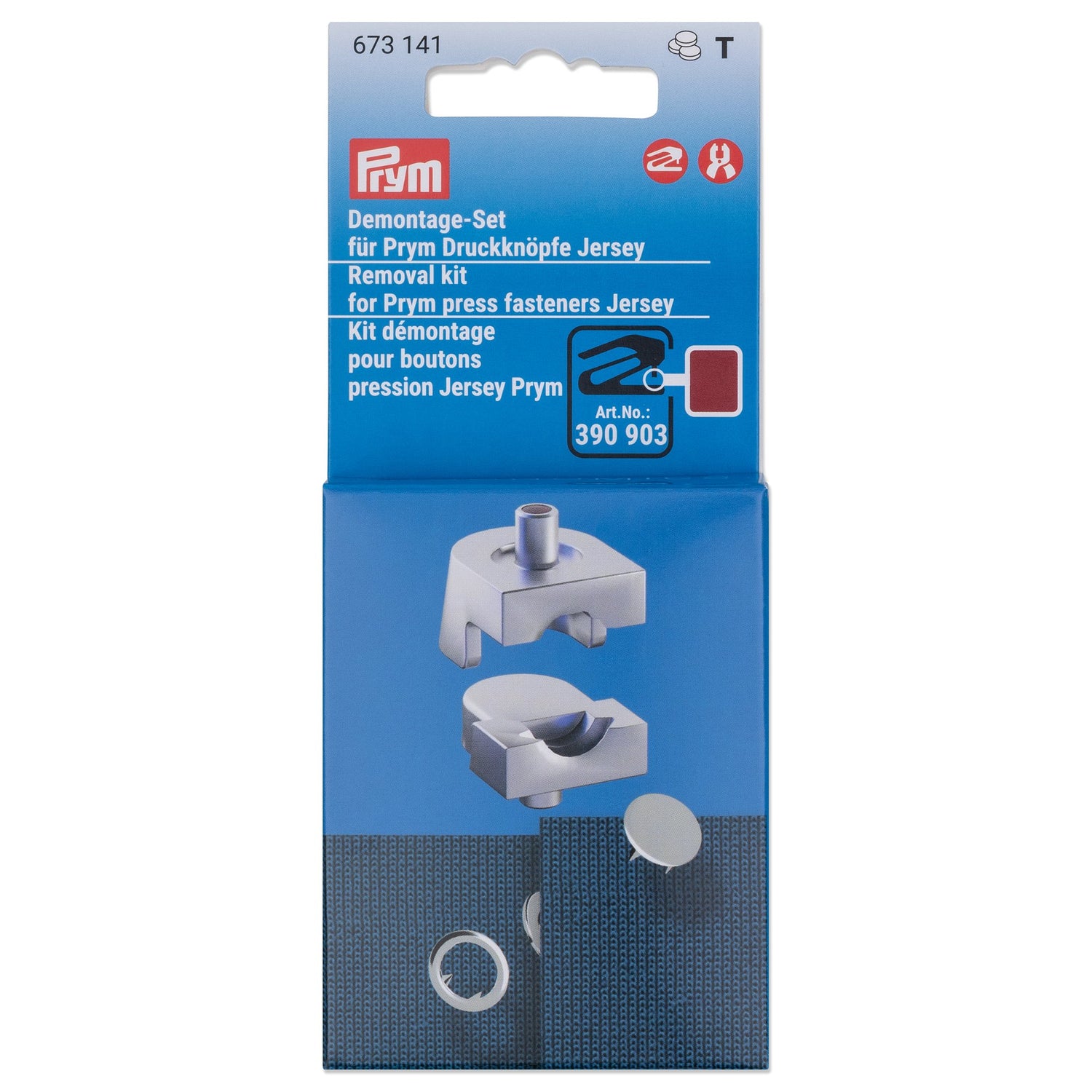 Prym Demontage-Set für Druckknöpfe Jersey 8 und 10 mm