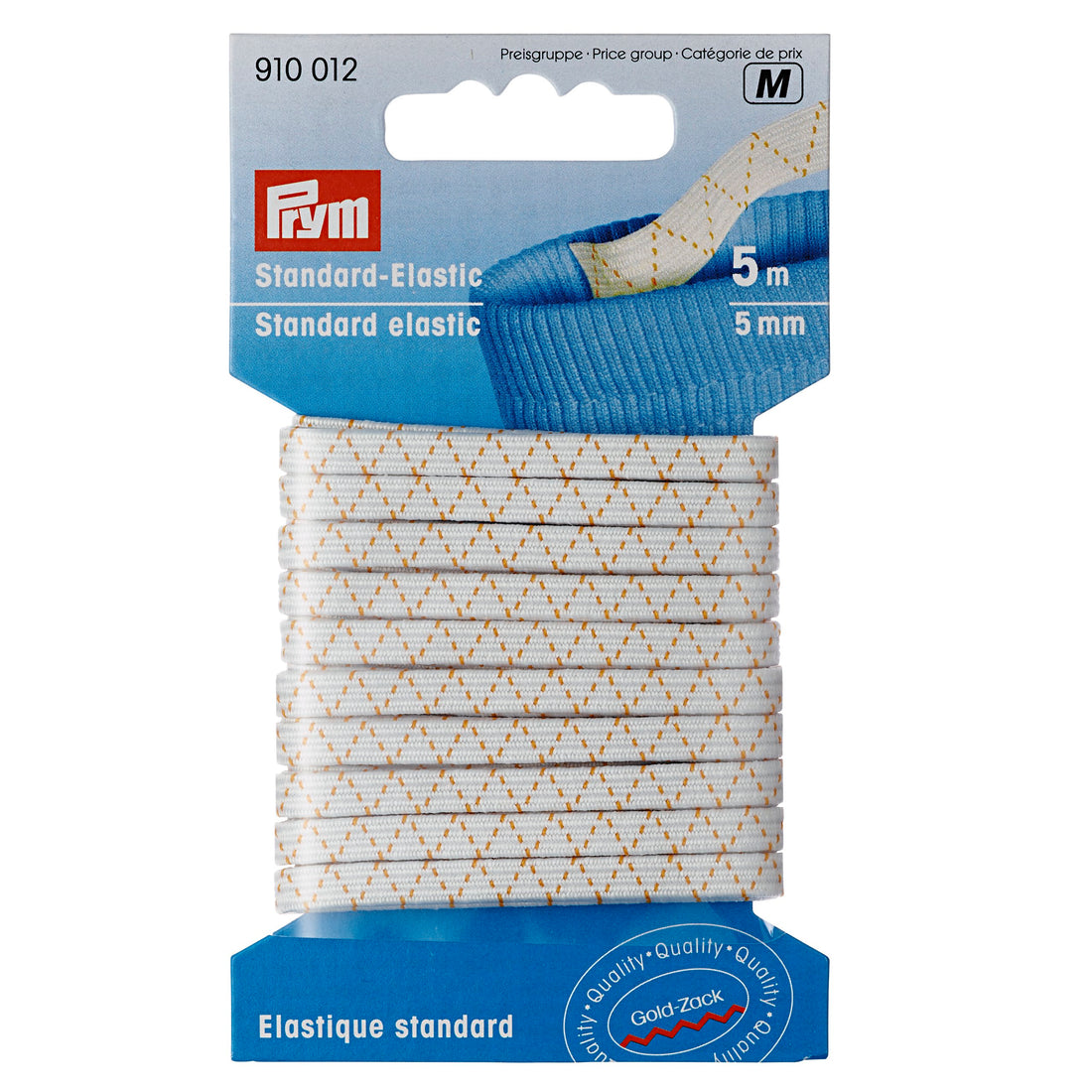 Prym Standard-Elastic Gummiband 5 mm weiß