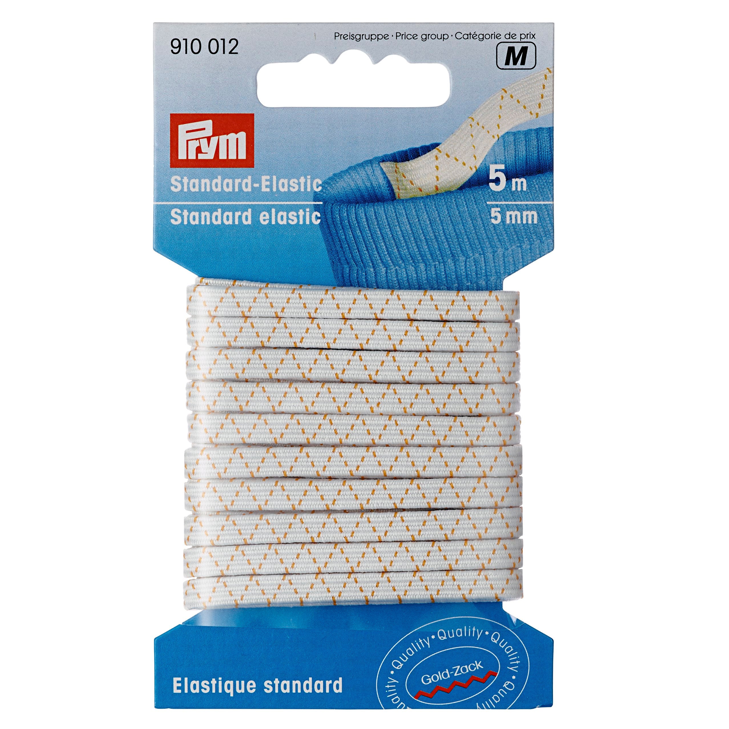 Prym Standard-Elastic Gummiband 5 mm weiß