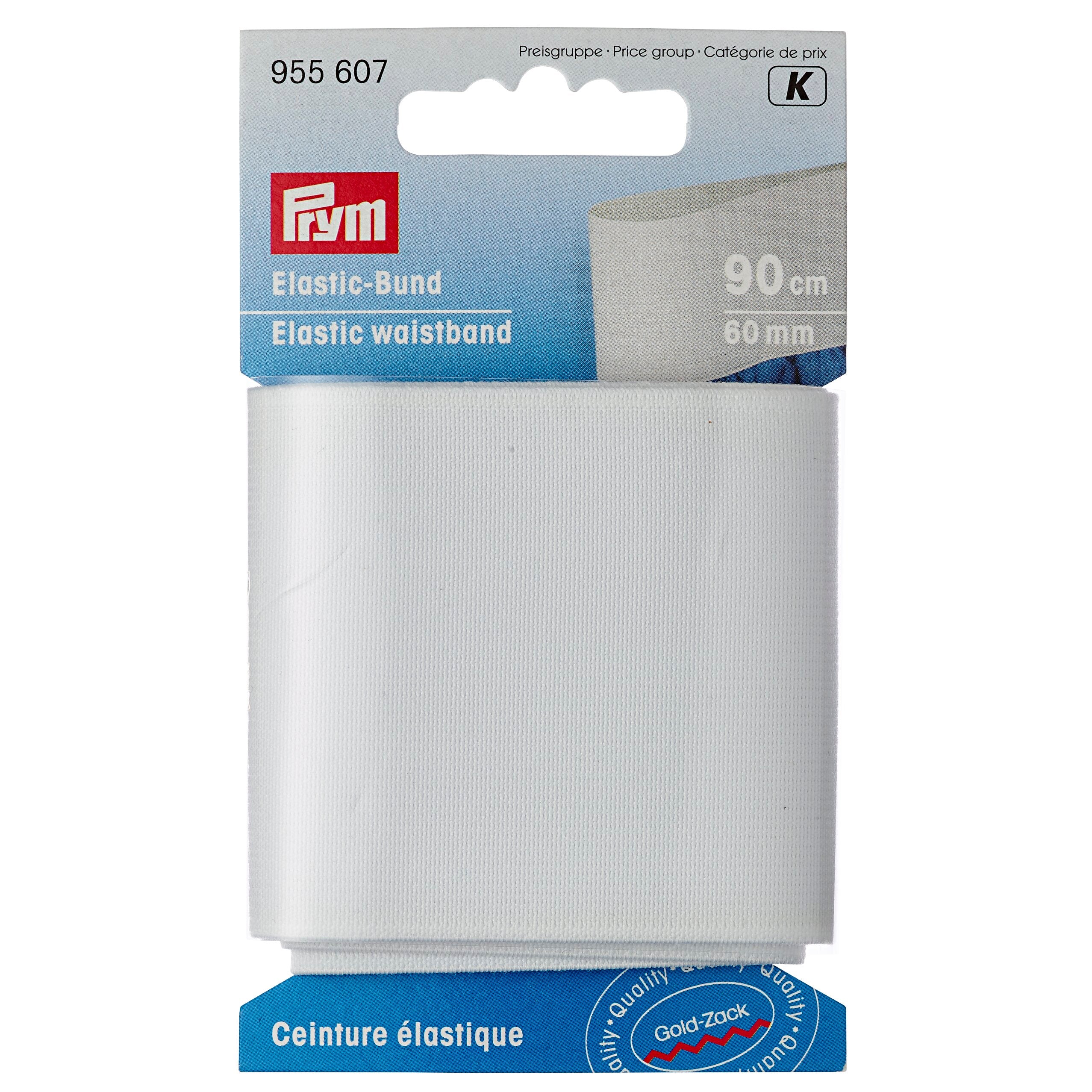 Prym Elastic-Bund 60 mm weiß 90 cm