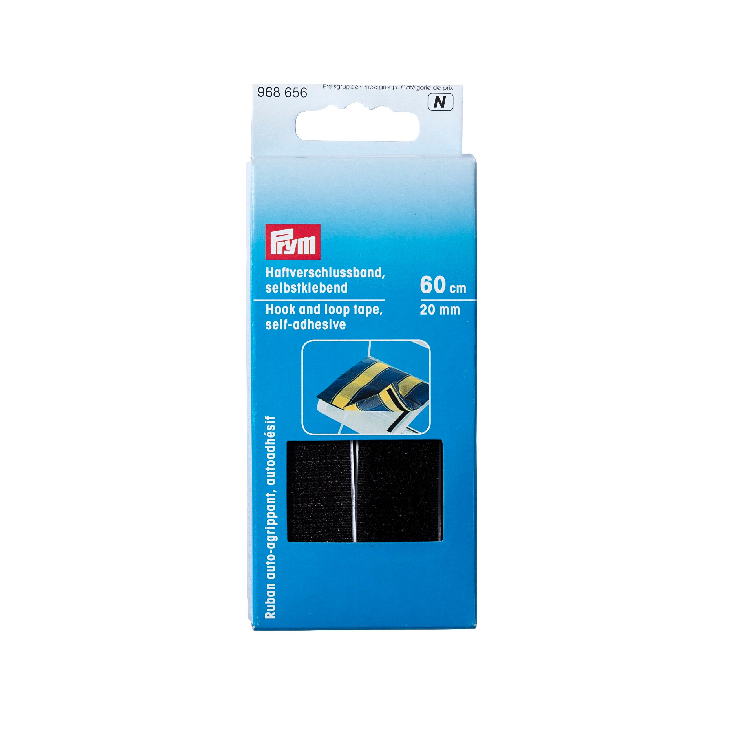 Prym Haftverschlussband selbstklebend 20 mm schwarz