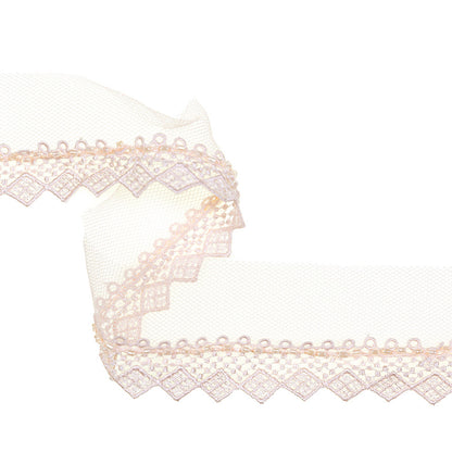 Veno Spitze mit Perlen – Meterware (10cm)