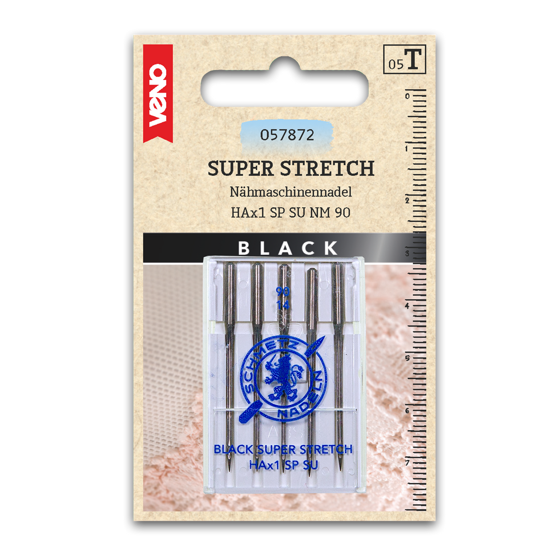 Veno Nähmaschinennadeln HAX1 Black Super Stretch 90