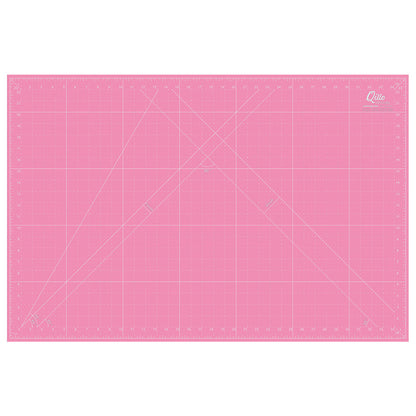 Qillo Schneidematte 60x45cm rosa &amp; türkis