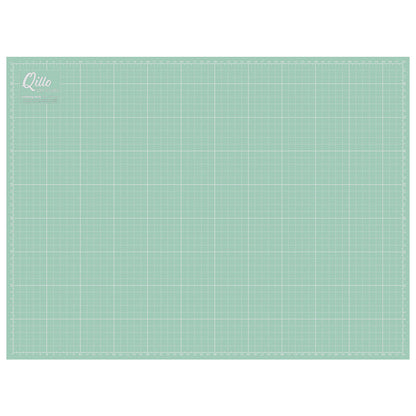 Qillo Schneidematte 90x60cm rosa &amp; türkis
