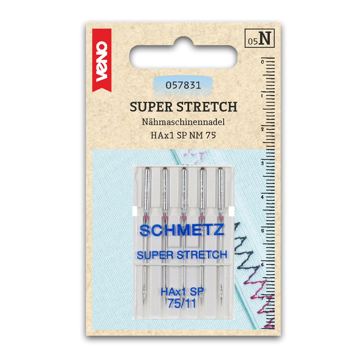 Schmetz Nähmaschinennadeln HAx1 Super Stretch 75