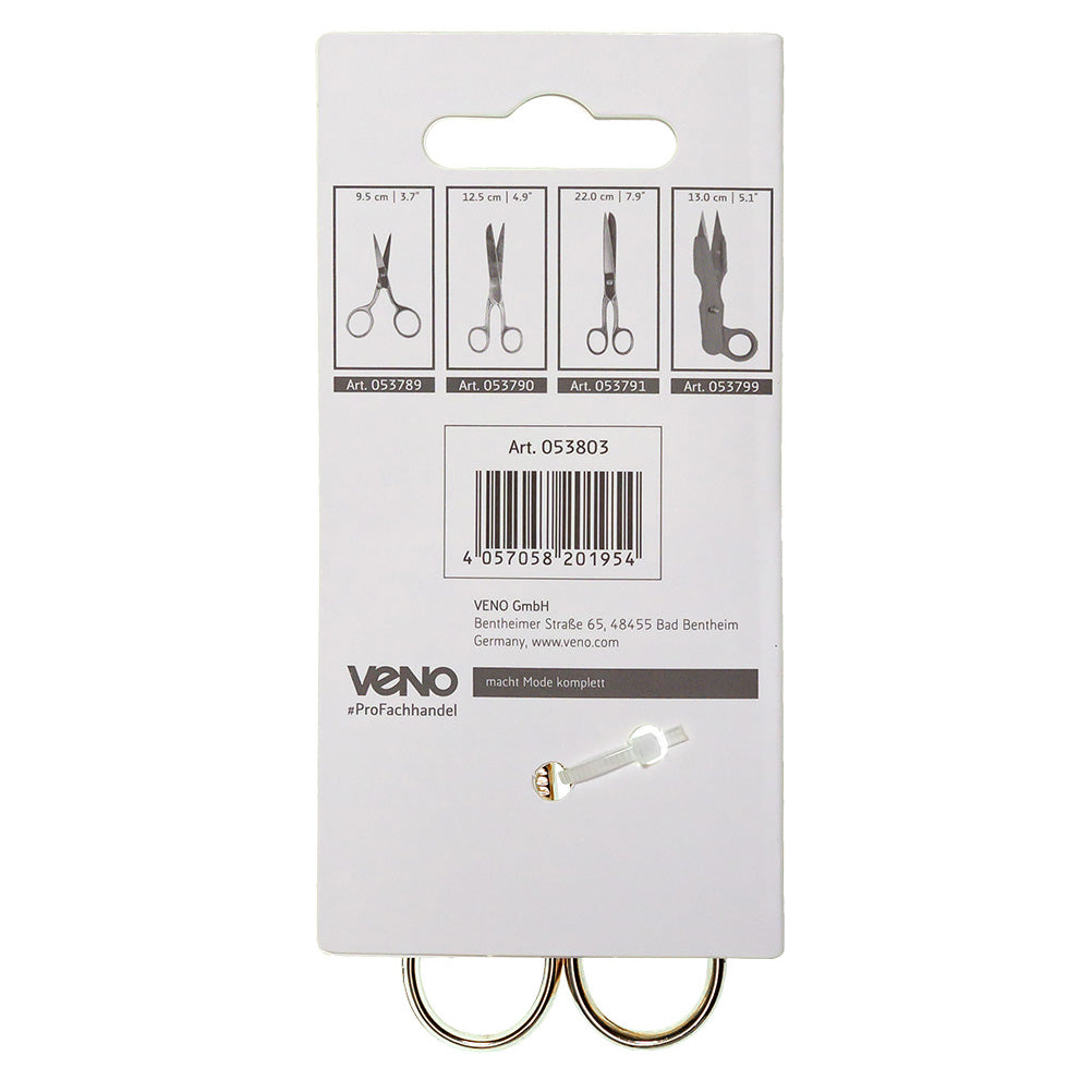 Veno Stickschere Storch 9 cm gold