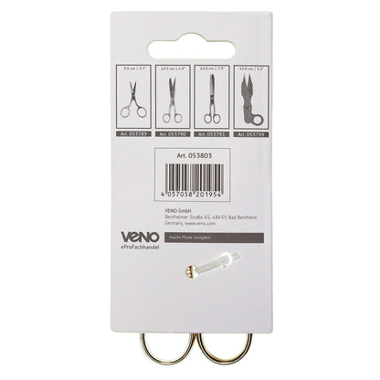 Veno Stickschere Storch 9 cm gold