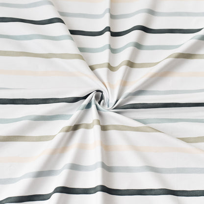 Brush Lines Ozean | Jersey &amp; French Terry (BIO)