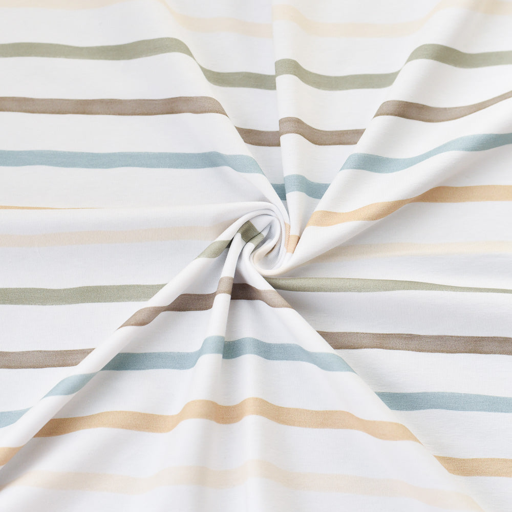 Brush Lines Neutral | Jersey &amp; French Terry (BIO)