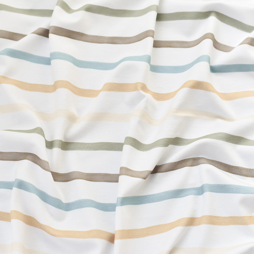 Brush Lines Neutral | Jersey &amp; French Terry (BIO)