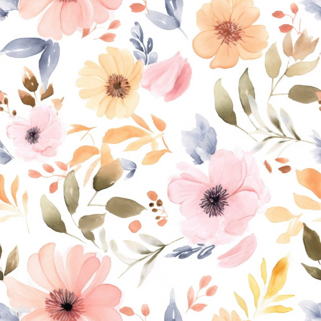 Aquarellgarten | Musselin