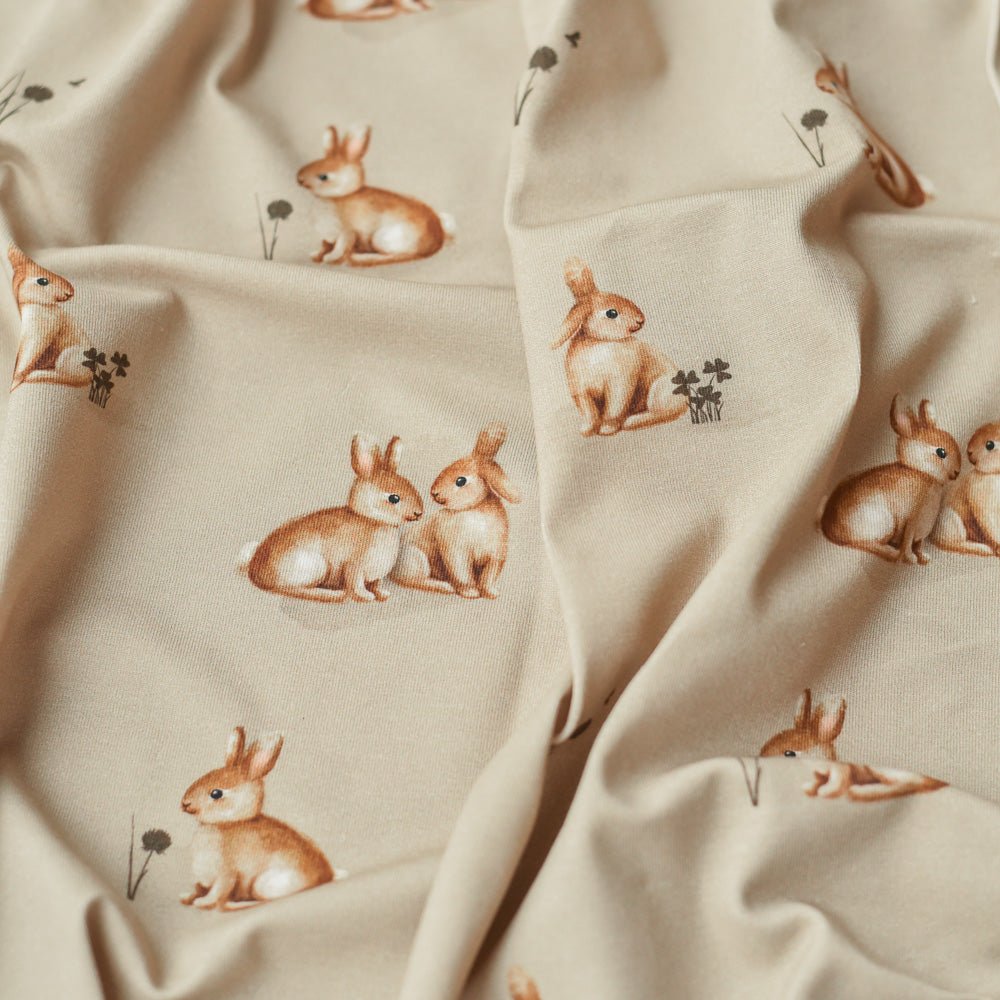 Lotta Langohr dunkel (Hase) | Jersey &amp; French Terry (BIO)
