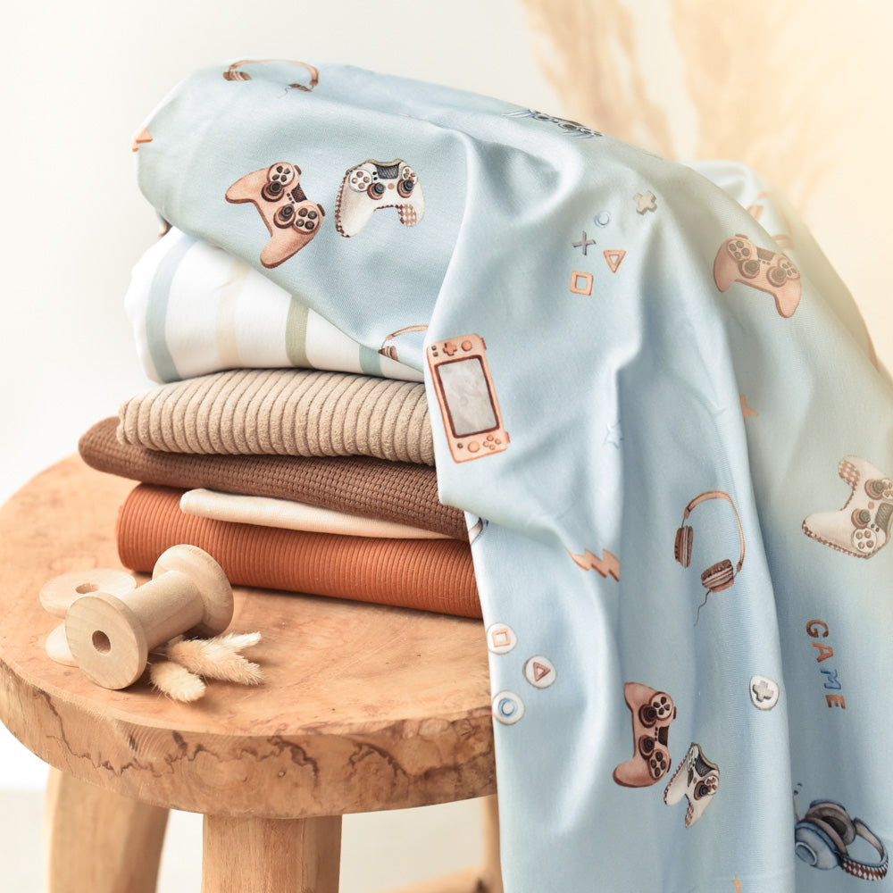 Game on blau | Jersey &amp; French Terry (BIO)