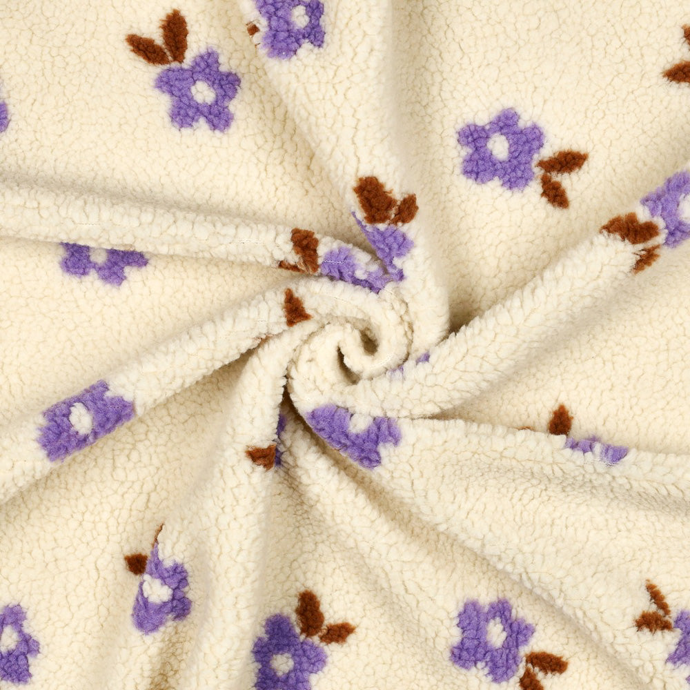 Teddy Jacquard | Fliederblümchen
