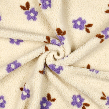 Teddy Jacquard | Fliederblümchen