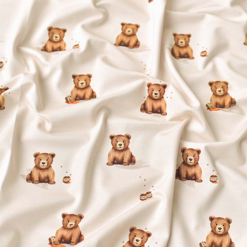 Bruno der Brummige hell (Bär) | Jersey & French Terry (BIO)