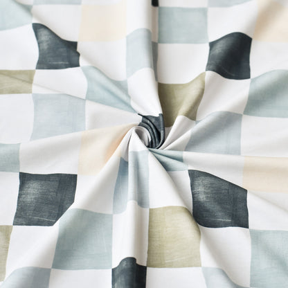 Brush Karos Ozean | Jersey &amp; French Terry (BIO)