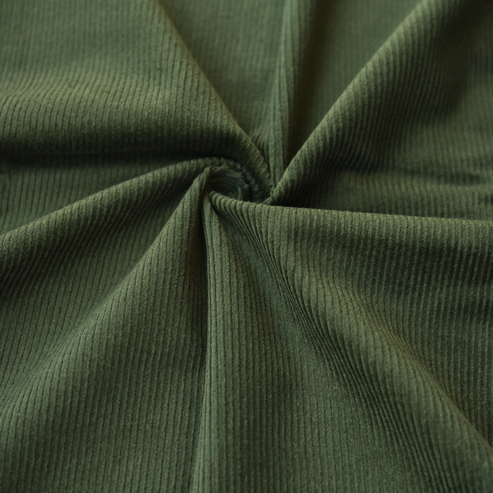 Breitcord elastisch | Waldgrün
