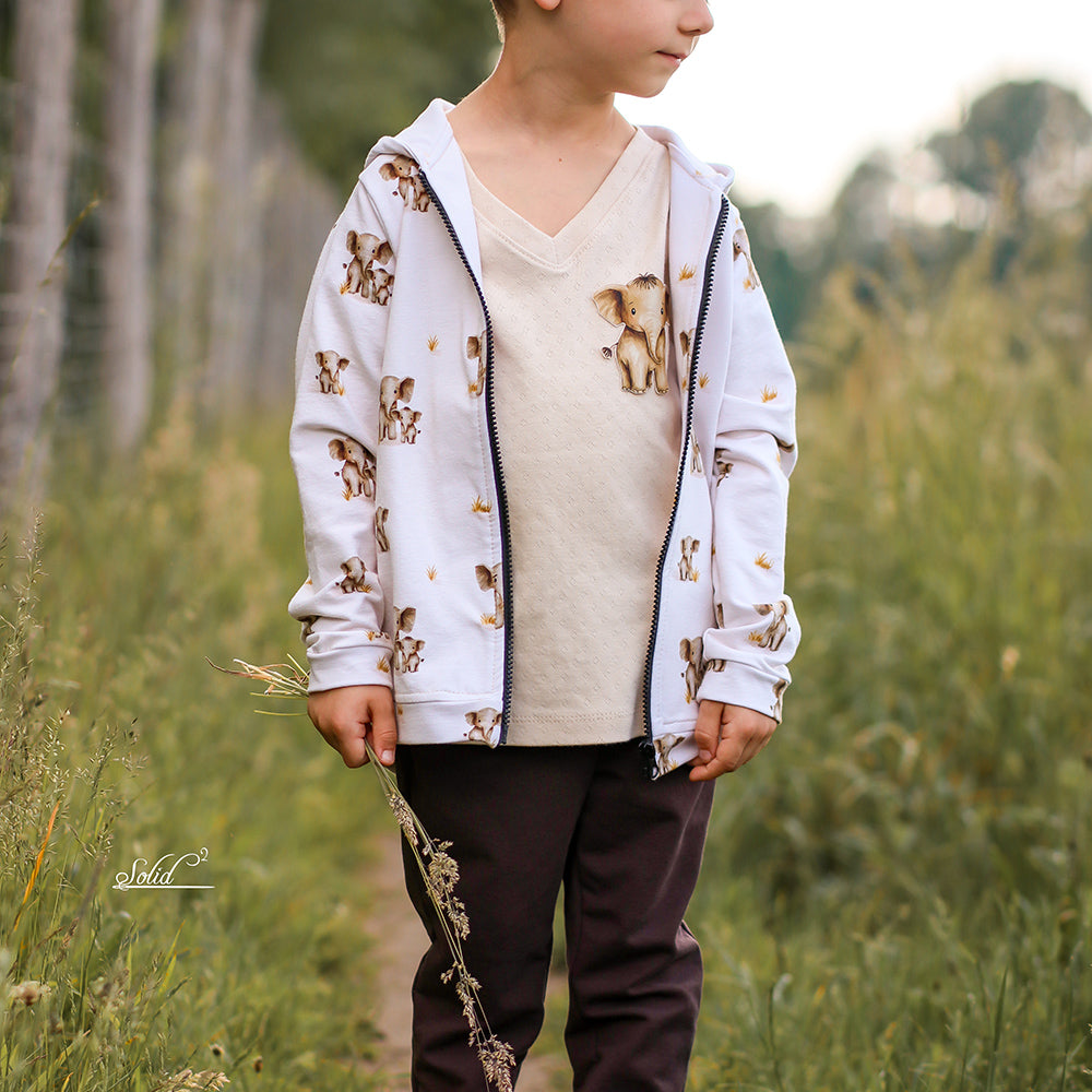 Ellis Rüsselbande hell (Elefant) | Jersey &amp; French Terry (BIO)