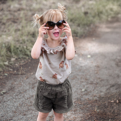 Locke der Lässige dunkel (Hochlandrind) | Jersey &amp; French Terry (BIO)