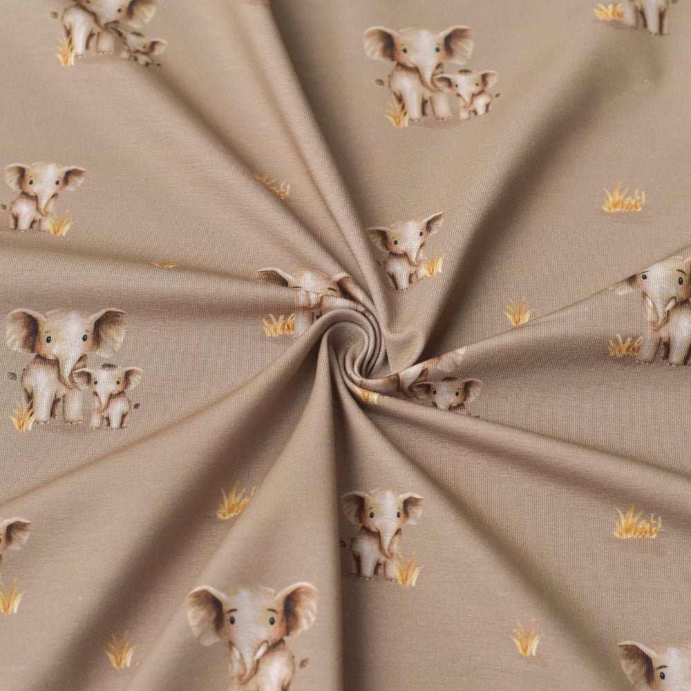 Ellis Rüsselbande dunkel (Elefant) | Jersey & French Terry (BIO)