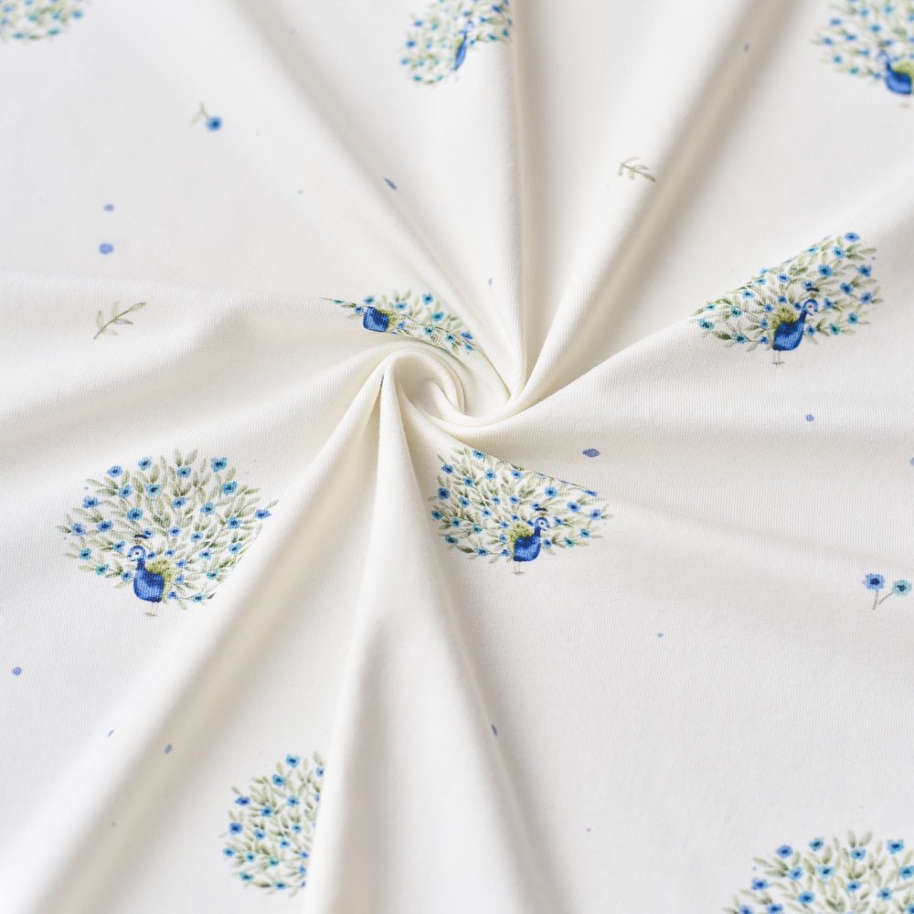 Federnpracht hell (Pfau) | Jersey & French Terry (BIO)