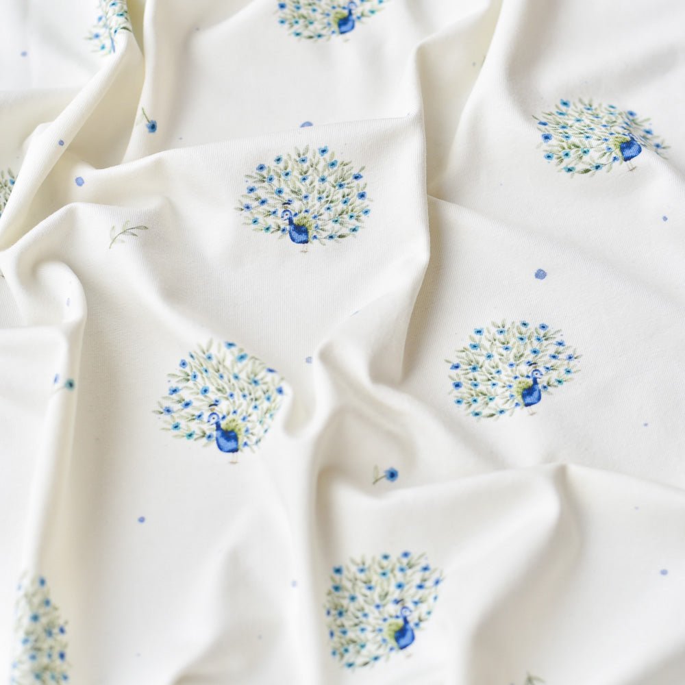 Federnpracht hell (Pfau) | Jersey & French Terry (BIO)