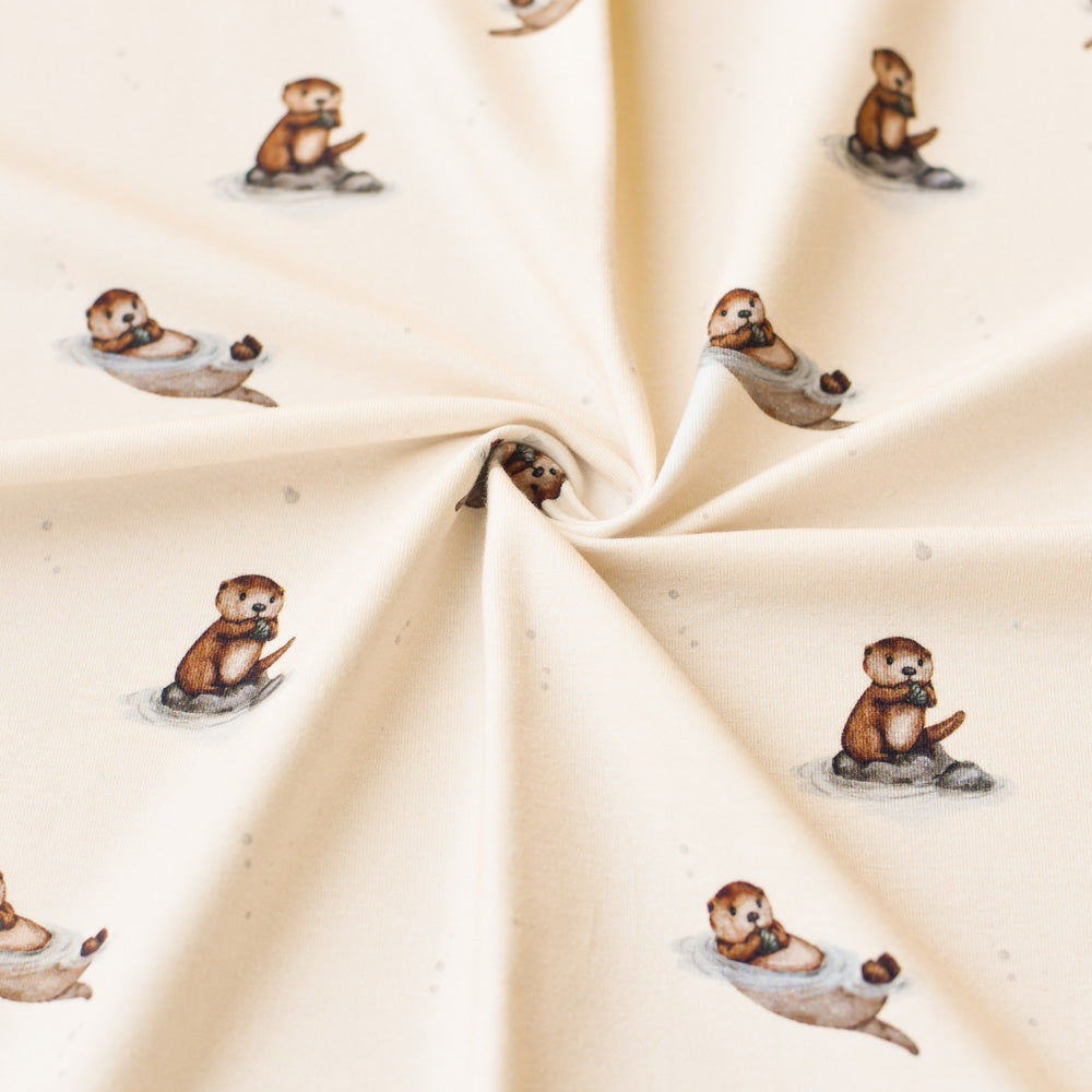 Fips der Vielfraß hell (Otter) | Jersey  &amp;  French Terry (BIO)