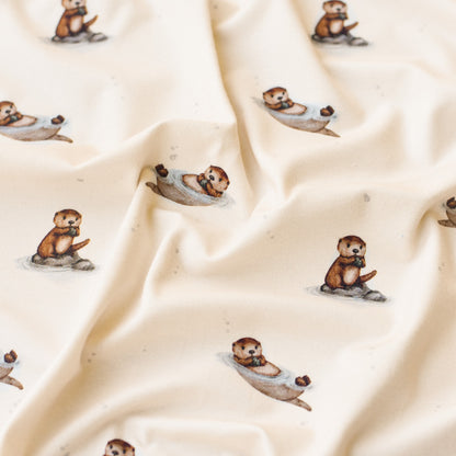 Fips der Vielfraß hell (Otter) | Jersey  &amp;  French Terry (BIO)