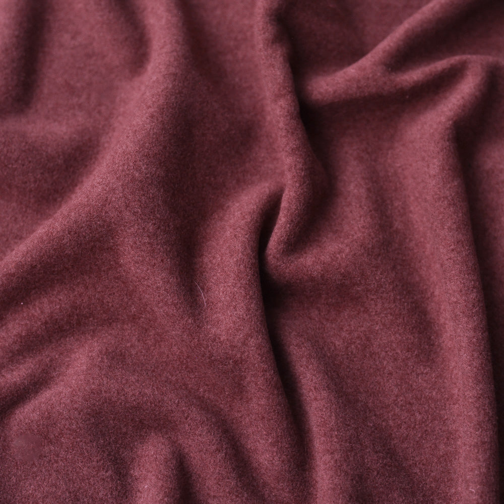 Bio Baumwoll-Fleece | Rotwein